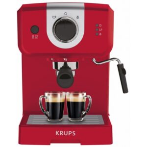 Еспресо машина KRUPS XP320530 – червена, 15 bar