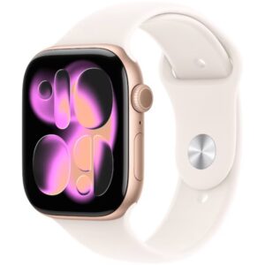 Смарт часовник Apple Watch Series 11 (2025) GPS 46mm Rose Gold Aluminium Case with Light Blush Sport Band M/L