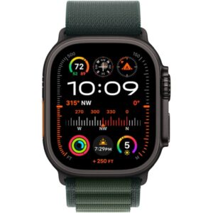 Смарт часовник Apple Watch Ultra 2 (2024) LTE 49mm Black Titanium Case with Alpine Loop L Dark Green