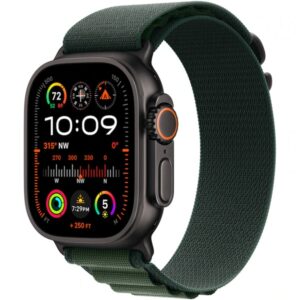 Смарт часовник Apple Watch Ultra 2 (2024) LTE 49mm Black Titanium Case with Alpine Loop M Dark Green