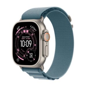 Смарт часовник Apple Watch Ultra 3 (2025) 5G 49mm Natural Titanium Case with Light Blue Alpine Loop M MEWM4QC/A