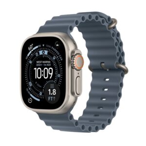 Смарт часовник Apple Watch Ultra 3 (2025) 5G 49mm Natural Titanium Case with Ocean Band Anchor Blue MEWH4QC/A