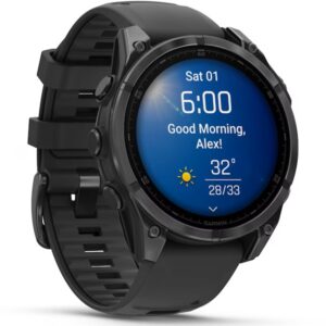 Смарт часовник Garmin Fenix 8 GPS 47mm Silicon Black Band Black