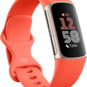 Смарт часовник Google Fitbit Charge 6 Coral Champagne Gold Aluminum